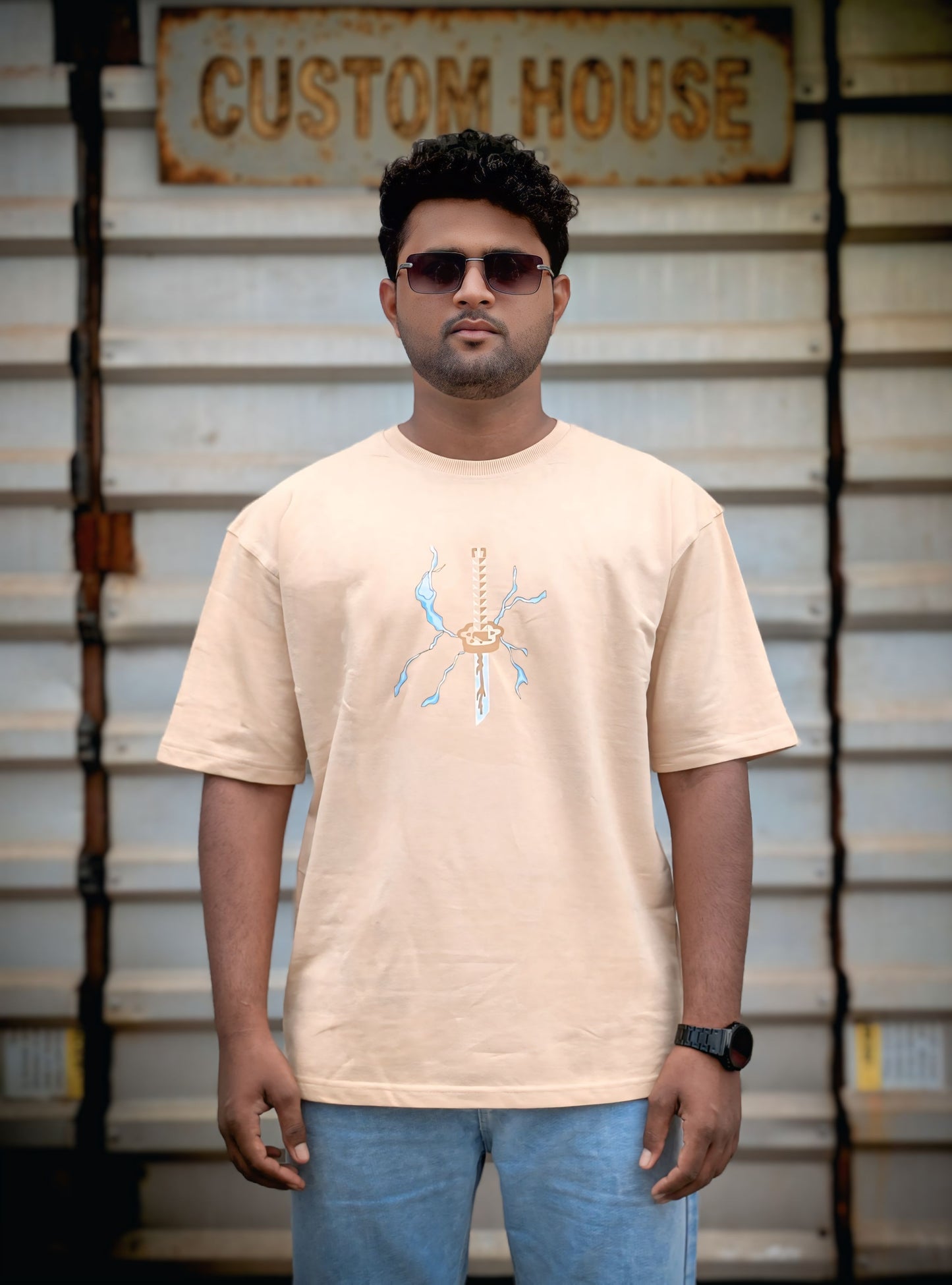 Zenitsu’s Thunderclap Oversized Graphic Tee
