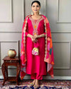 Bhoomi – Elegant Roman Mull Suit Set with Embroidered Neckline