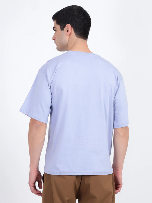Lavender Oversized T-Shirt for Men | Soft Pastel Streetwear Essential