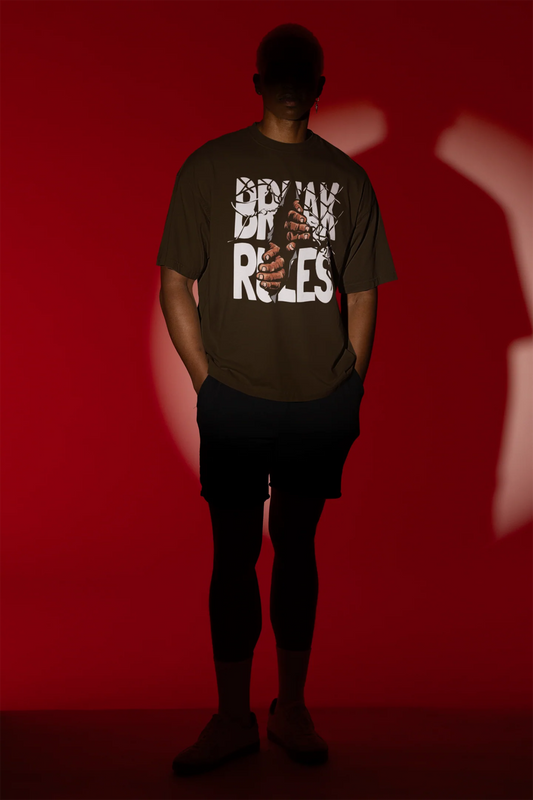 "Break Rules" Graphic Freedom Tee – Noir Black - Wearified