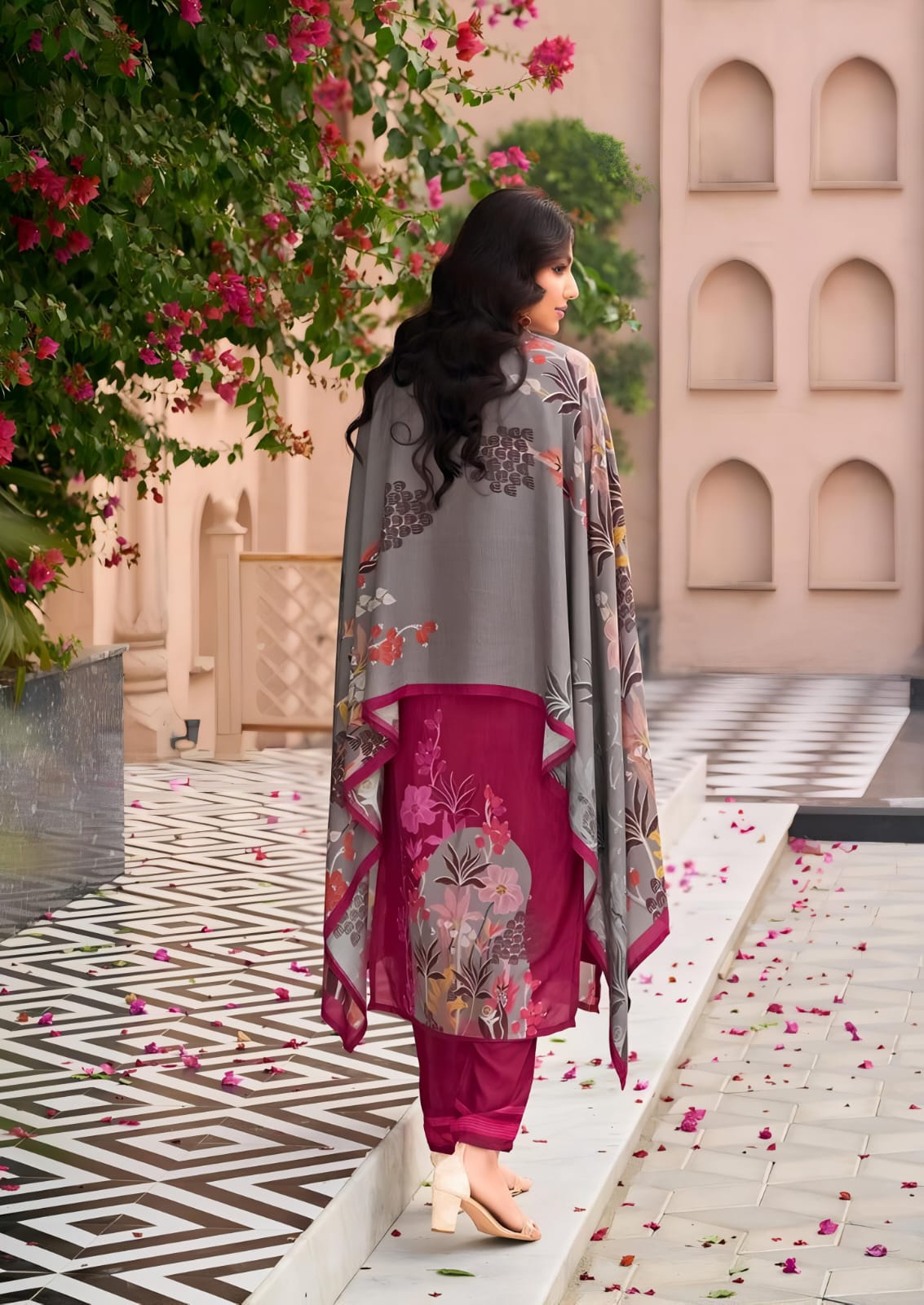 Rakhi 3-Piece Malai Satin Silk Suit Set with Dupatta