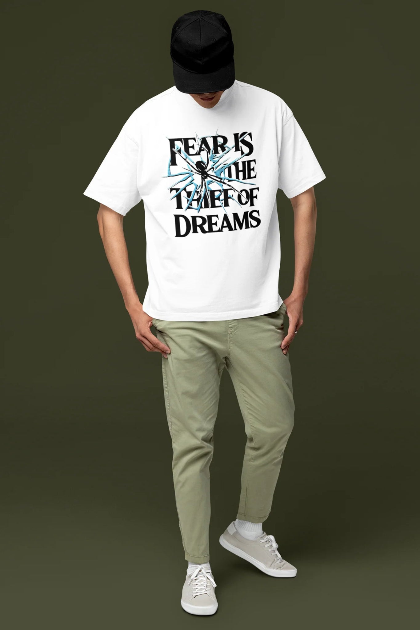 "Fearless Dreams" Premium Graphic Tee – 220 GSM Oversized Fit - Wearified