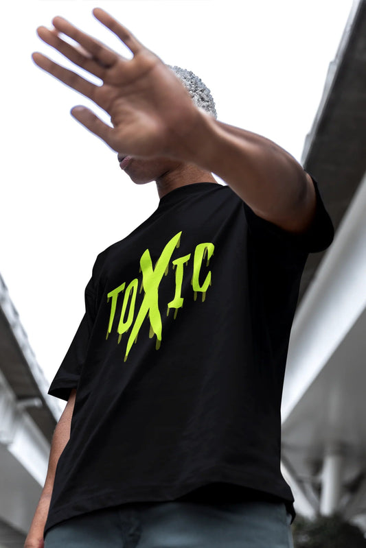 TOXIC Oversized Graphic T-Shirt – 100% Cotton - Wearified