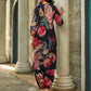AKRUTI 3-Piece Black Printed PC Cotton Suit Set