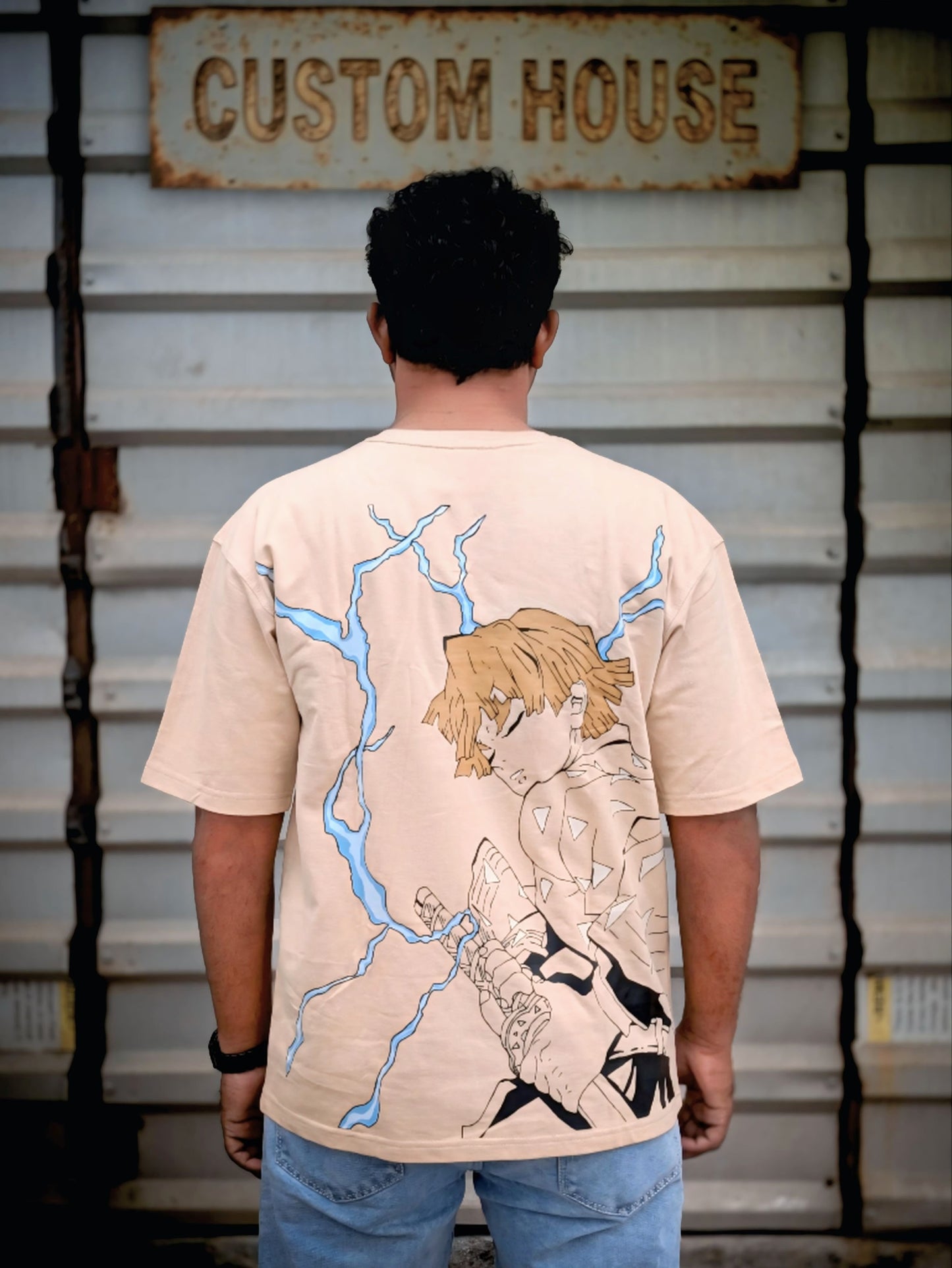 Zenitsu’s Thunderclap Oversized Graphic Tee