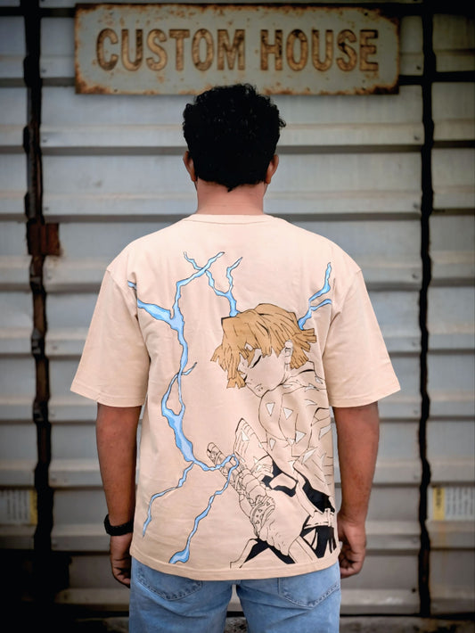 Zenitsu’s Thunderclap Oversized Graphic Tee