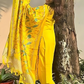 Khushi Yellow Embroidered Viscose Rayon Kurti Set with Dupatta