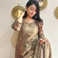 JUHI 3-Piece Erode Silk Suit Set with Full Hand Work
