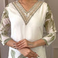 DOLLY – Elegant Muslin 3-Piece Set with Leafy Minimalist Print