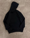 Black Plain Hoodie for Men & Women | Premium Cotton Winter Hoodie