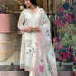 Chidiya White Floral Taby Silk Kurti Set with Dupatta – Elegant Wear