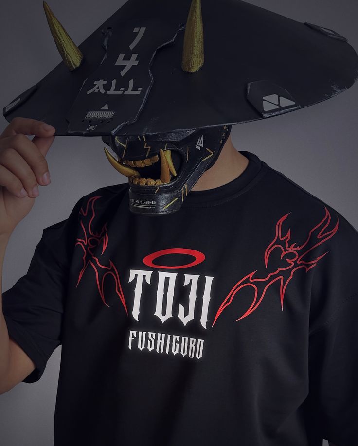 Toji Fushiguro Oversized Black Anime T-Shirt