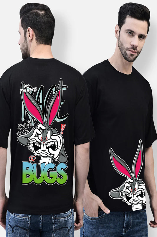 BUGS Oversized Graphic T-Shirt – Streetwear Cartoon Drop