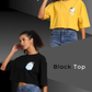 Everyday Style Bundle– Oversized Yellow & Black Crop Tops
