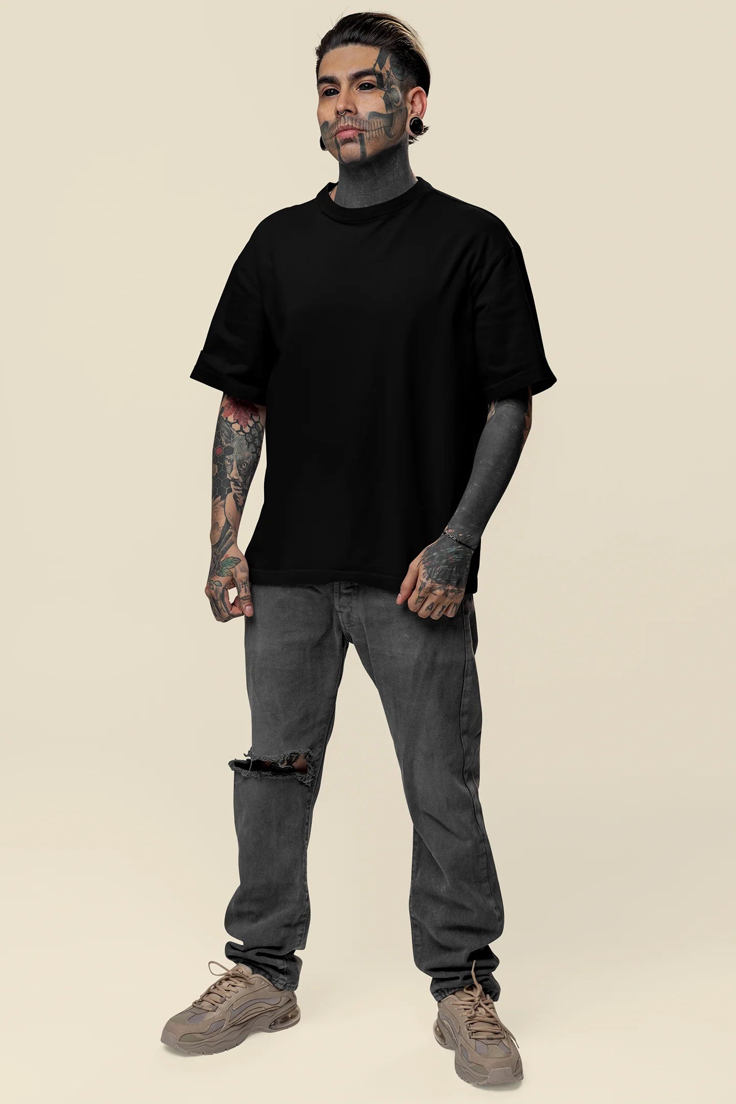 JOKER Oversized Graphic T-Shirt – 100% Cotton (220 GSM)