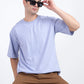 Lavender Oversized T-Shirt for Men | Soft Pastel Streetwear Essential