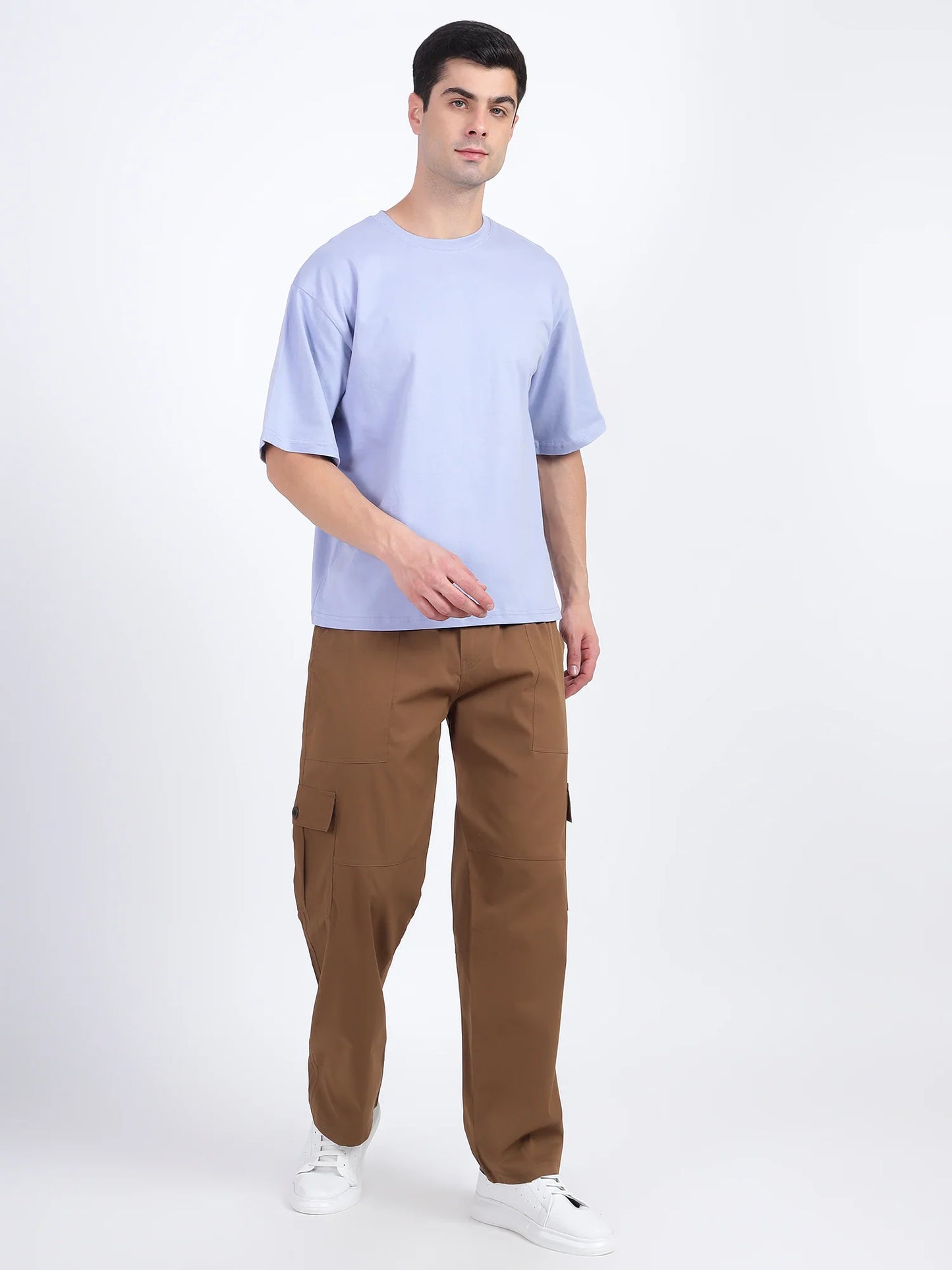 Lavender Oversized T-Shirt for Men | Soft Pastel Streetwear Essential