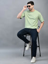 Sage Green Oversized T-Shirt for Men | Minimal Casual Streetwear Tee