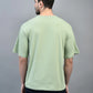Sage Green Oversized T-Shirt for Men | Minimal Casual Streetwear Tee