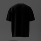 Black t-shirt on a gray background