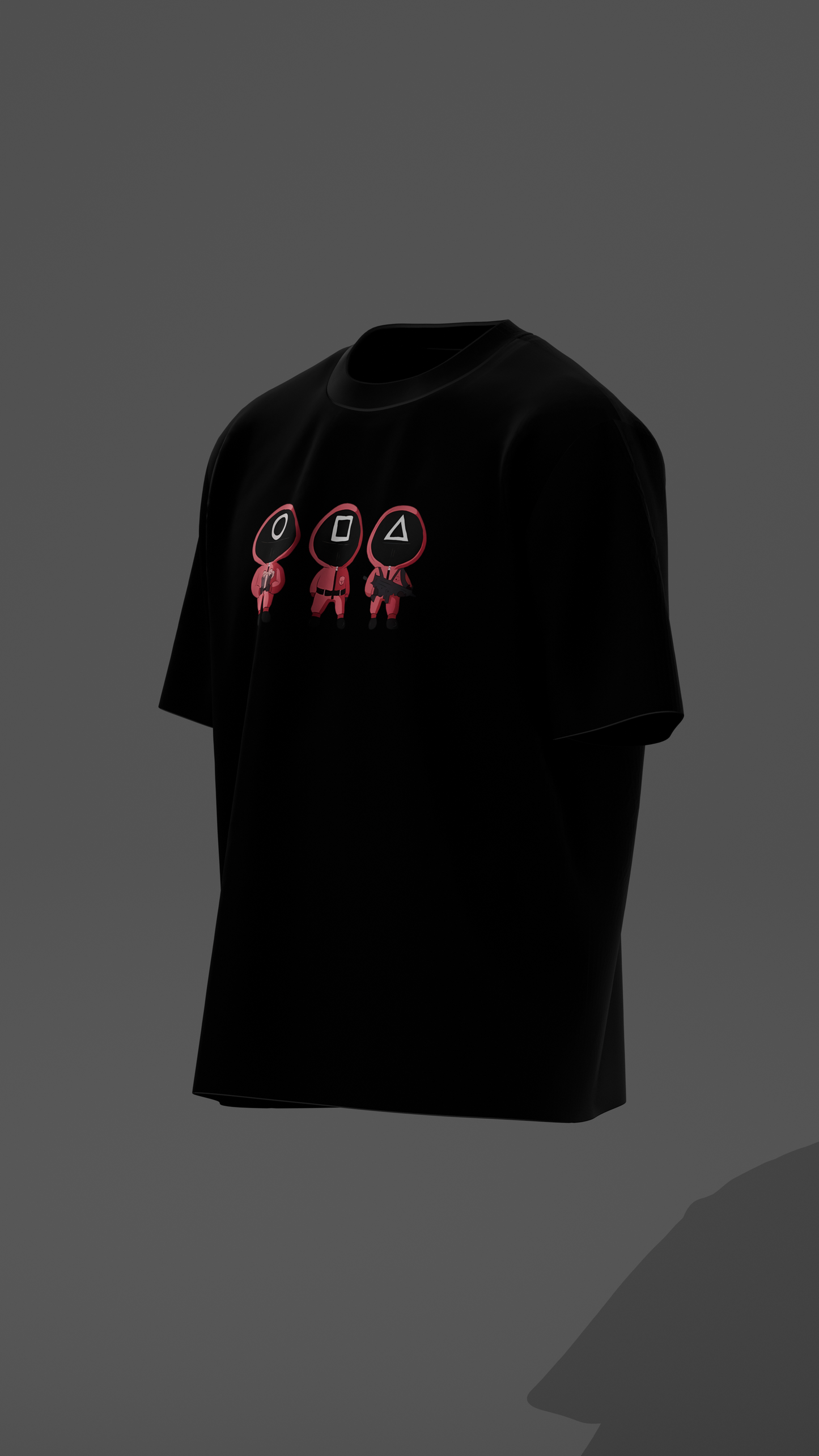 Squid Army Oversized T-Shirt - Black Edition