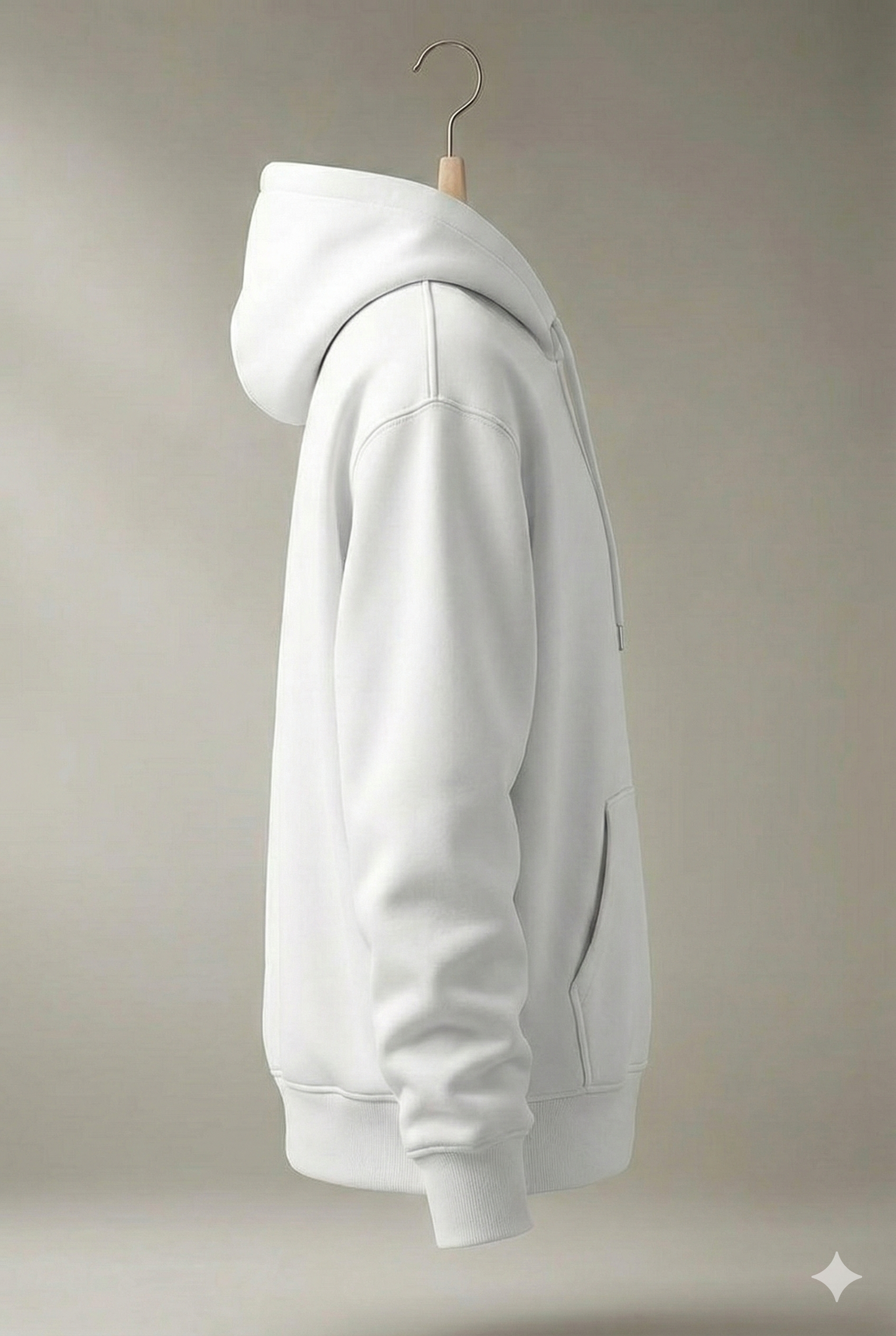 White Superman Logo Printed Hoodie