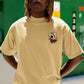 Ace of Spades Oversized Graphic T-Shirt for Men – Beige Streetwear Tee - Wearified