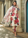 AKRUTI - 2 3 - Piece White Printed PC Cotton Suit Set - Wearified