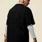 Japanese Typography Printed Oversized Drop Shoulder T-Shirt