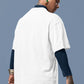 Japanese Typography Printed Oversized Drop Shoulder T-Shirt