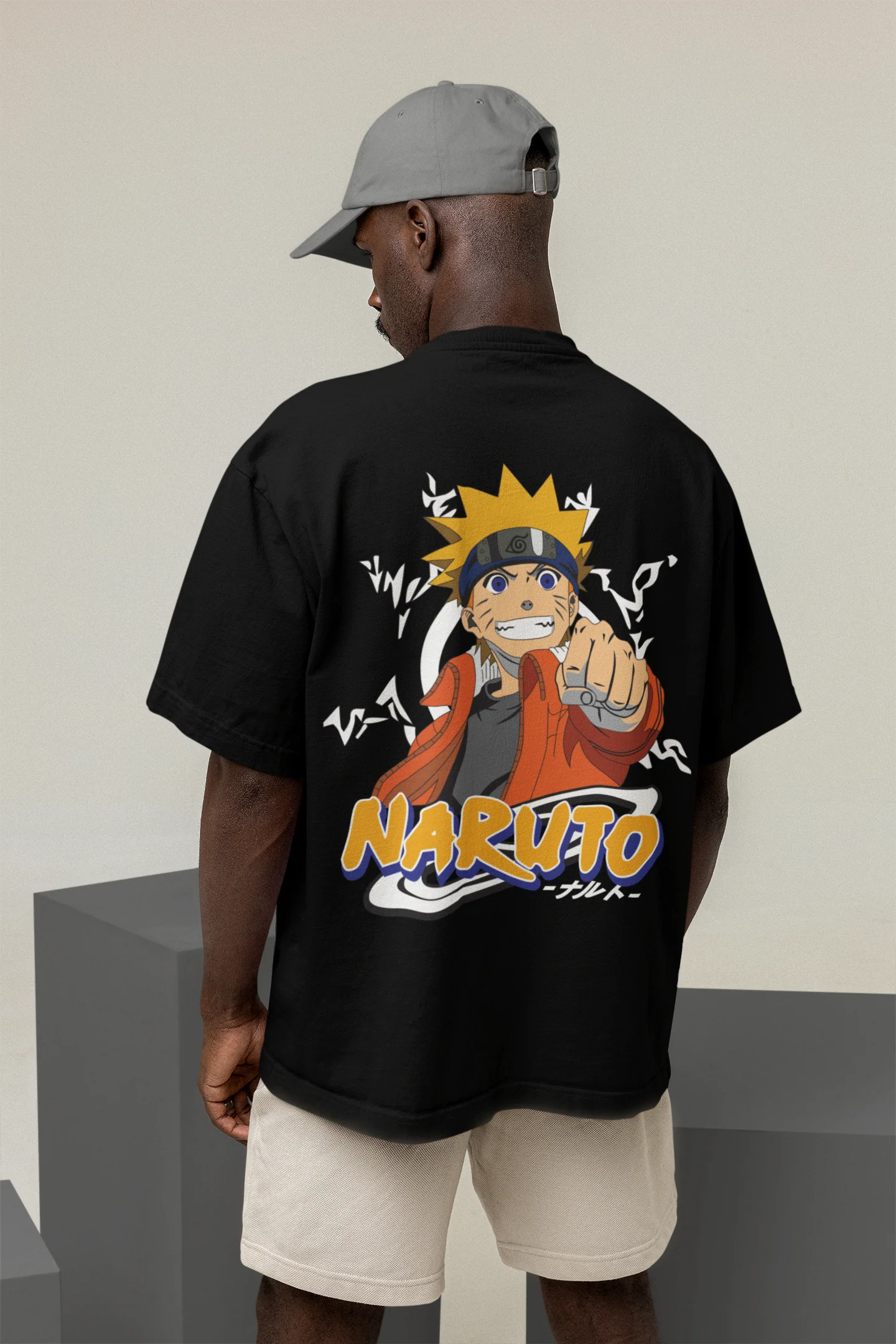 NARUTO Oversized Graphic T-Shirt – Anime Streetwear Edition