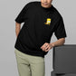Bart Simpson Oversized Streetwear T-Shirt – Black | Men's Graphic Tee - Wearified