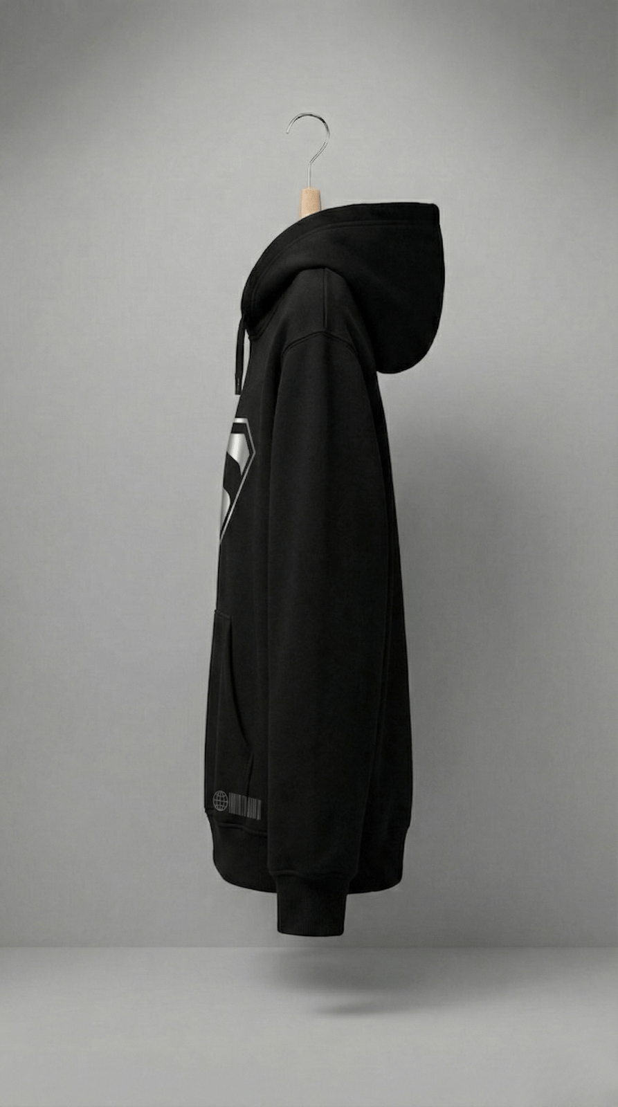 Black Superman Graphic Hoodie | Hero Mode Streetwear Sweatshirt - Wearified