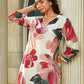 AKRUTI-2 3-Piece White Printed PC Cotton Suit Set