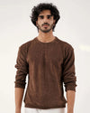 Daily Luxe Jacquard Sweatshirt – Chestnut Brown - Wearified