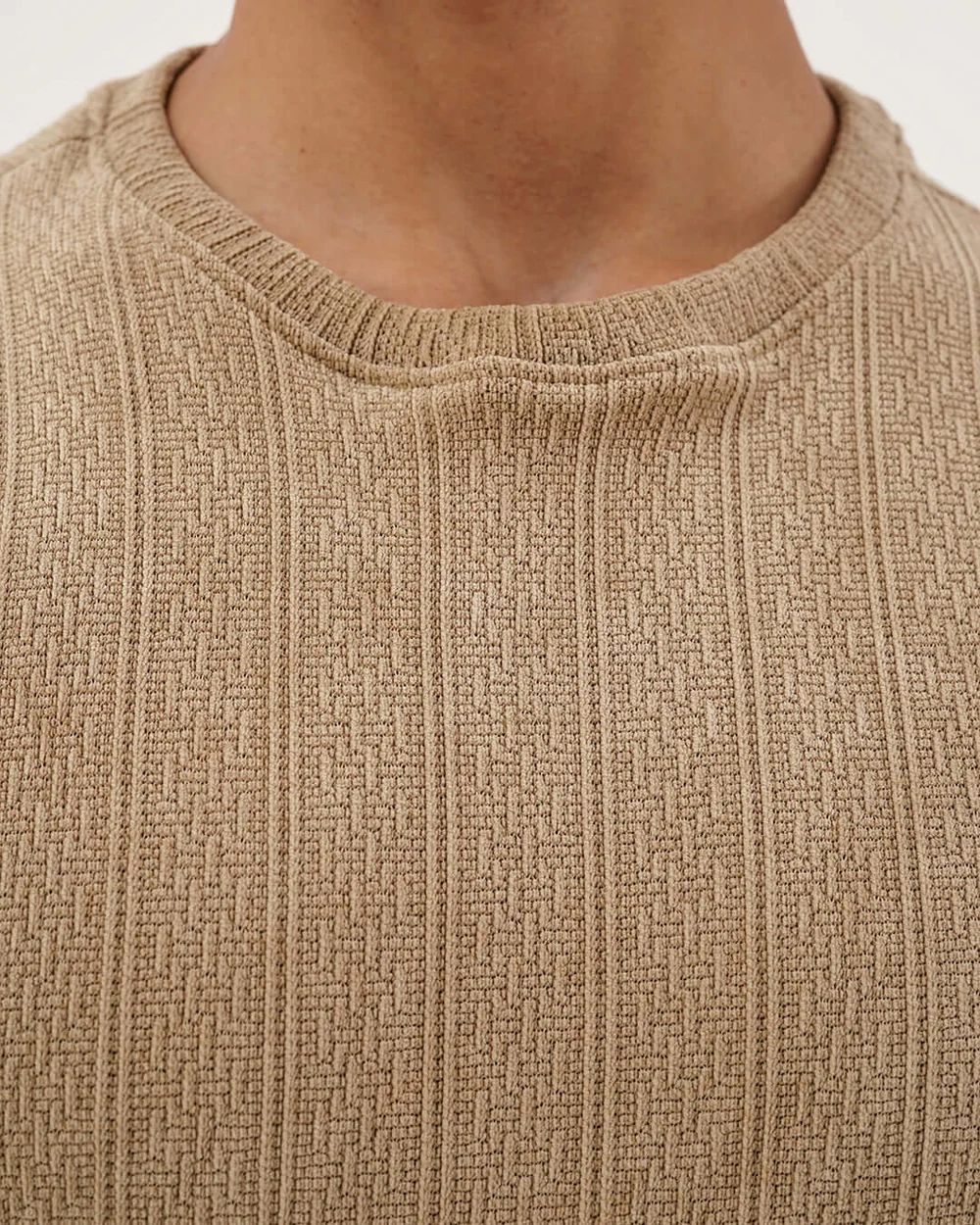 Daily Luxe Jacquard Sweatshirt – Desert Sand - Wearified