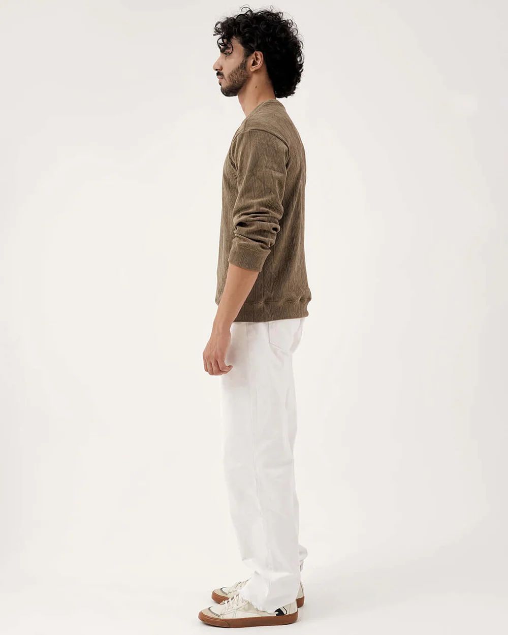 Daily Luxe Jacquard Sweatshirt – Olive Grove - Wearified