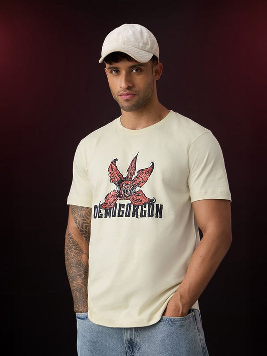 Stranger Things Demogorgon Oversized Graphic T-Shirt