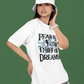 "Fearless Dreams" Premium Graphic Tee – 220 GSM Oversized Fit - Wearified