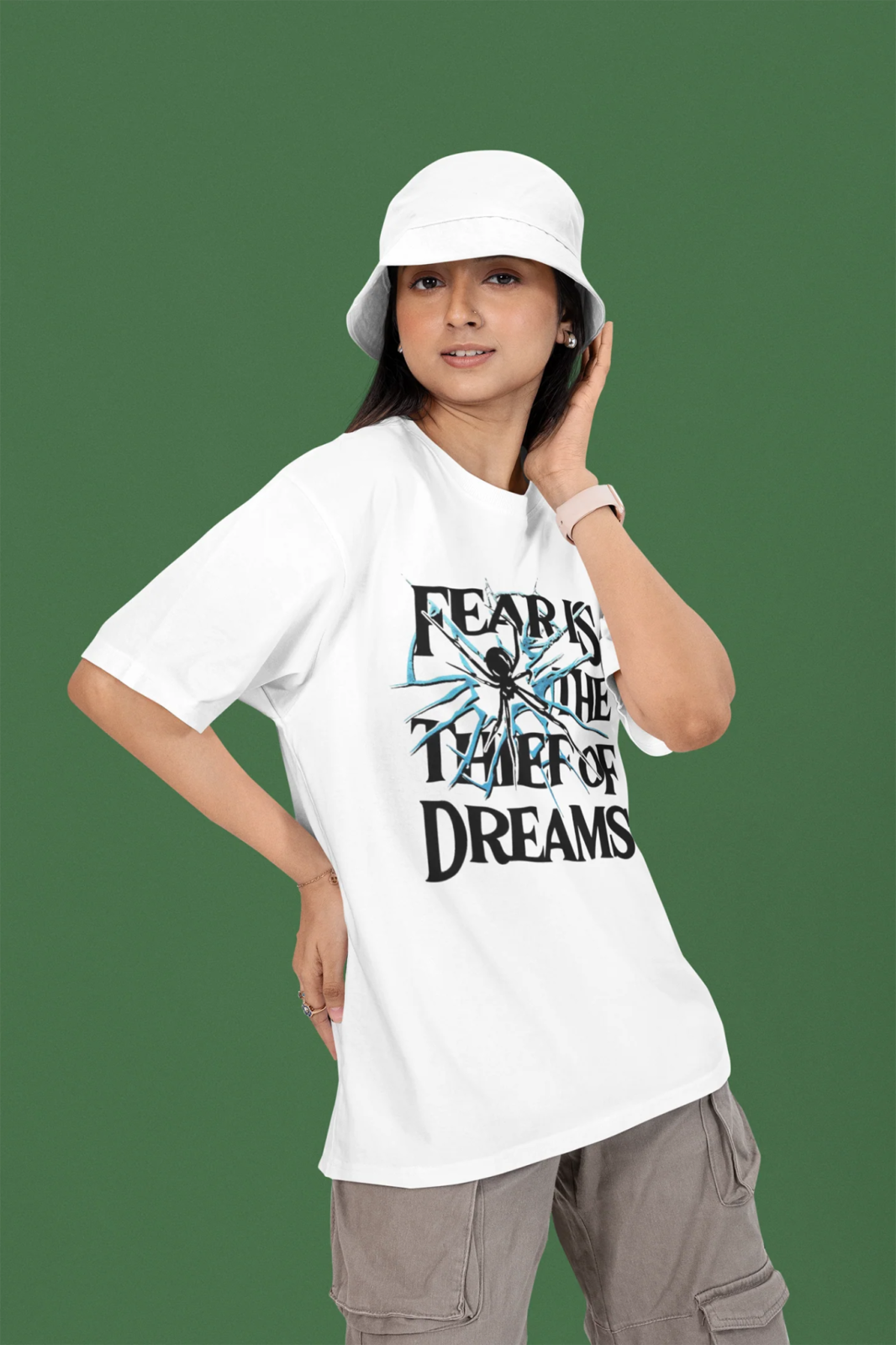 "Fearless Dreams" Premium Graphic Tee – 220 GSM Oversized Fit - Wearified