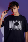 Freedom Barcode Oversized T-Shirt – Graphic Streetwear Tee (220 GSM Cotton) - Wearified