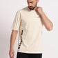 Men's Beige Excuse Me Graphic Printing Oversized T-Shirts - Wearified