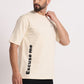 Men's Beige Excuse Me Graphic Printing Oversized T-Shirts - Wearified