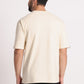 Men's Beige Excuse Me Graphic Printing Oversized T-Shirts - Wearified