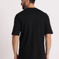 Men's Black "Smile" Oversized Graphic T-Shirt - Wearified