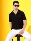 Men's Half - Zip Polo T-Shirt – Stylish Slim Fit Casual Tee - Wearified