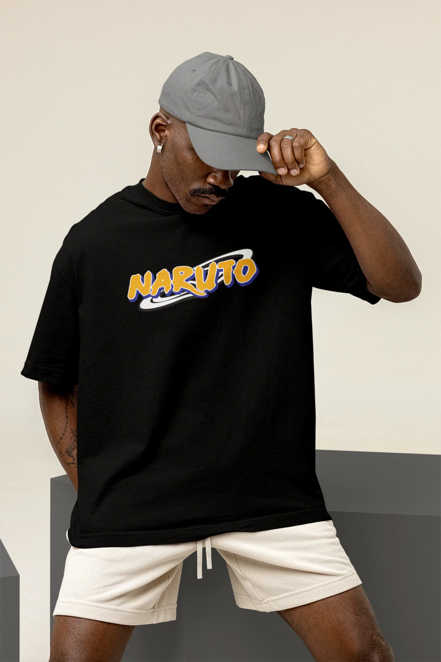 NARUTO Oversized Graphic T-Shirt – Anime Streetwear Edition