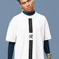 Japanese Typography Printed Oversized Drop Shoulder T-Shirt