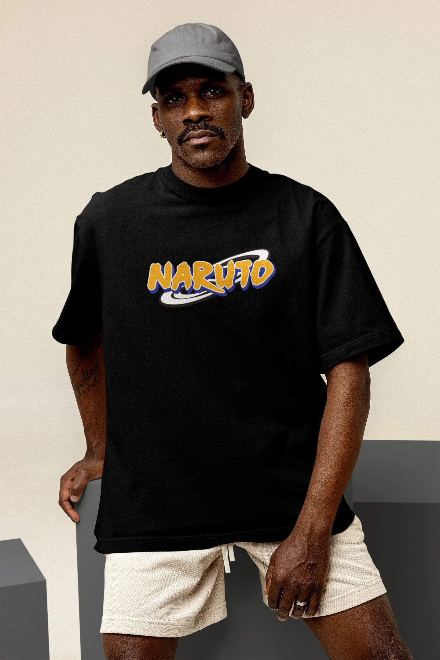 NARUTO Oversized Graphic T-Shirt – Anime Streetwear Edition