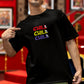 CHILL Oversized Graphic T-Shirt – Multi-Color Text Print